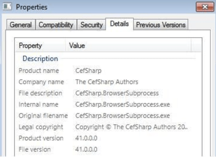 CefSharp BrowserSubprocess