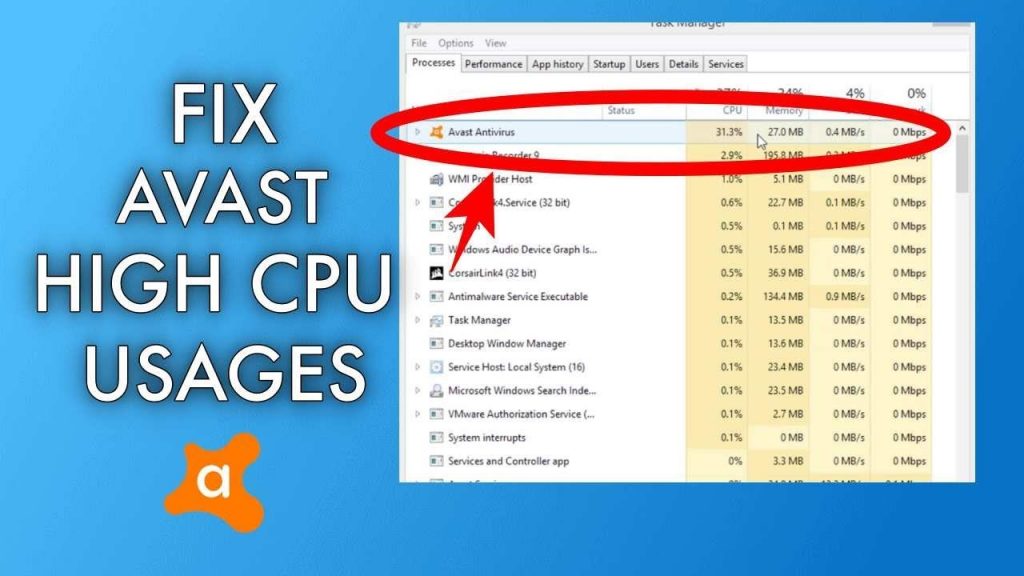 How to Repair Avast High CPU Usage