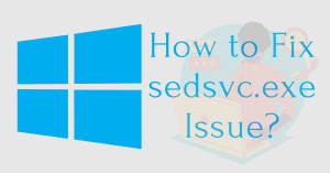 Sedsvc.exe In Windows 10